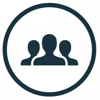 Icon mit drei Personen
